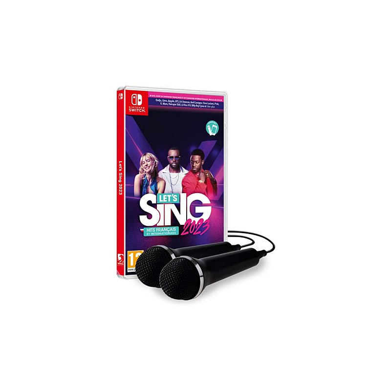 Let's Sing 2023 + 2 micros Nintendo Switch