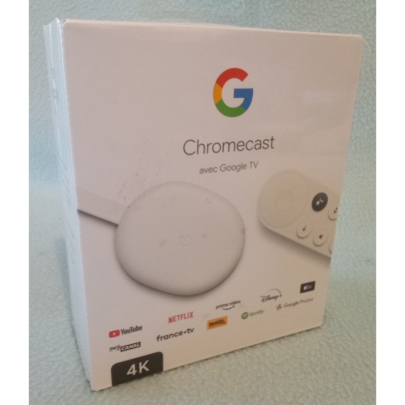 Chromecast 4K avec Google TV et télécommande